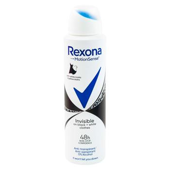 Антиперспирант аэрозольный Rexona Women Invisible Black&White 150мл - купить, цены на BONUS - фото 1