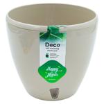 Ghiveci Happy Plantes Decco twin 1.5L Mindful gray