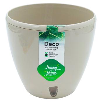 Ghiveci Happy Plantes Decco twin 1.5L Mindful gray - cumpărați, prețuri pentru BONUS - foto 1