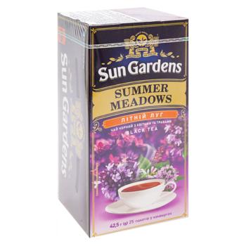 Чай черный Sun Gardens Blueberry Field в пакетиках 1,7г*25шт - купить, цены на BONUS - фото 3
