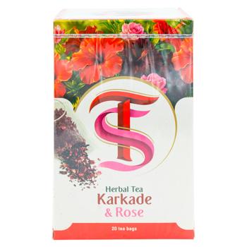 Травяной чай Tien Shan Каркаде Роза 20пак - купить, цены на BONUS - фото 2