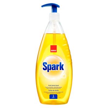Solutie p-ru spalarea veselei Sano Spark 1l Lemon - купить, цены на BONUS - фото 1