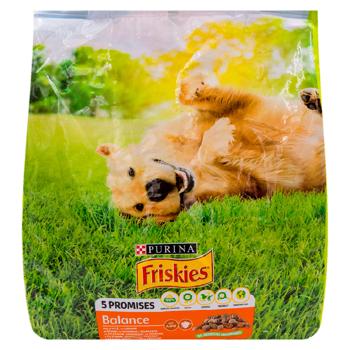 Корм сухой Friskies Balance с курицей и овощами для собак 2,4кг - купить, цены на BONUS - фото 1