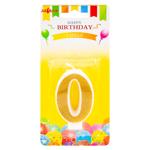 Luminare torta cifra 0 aur