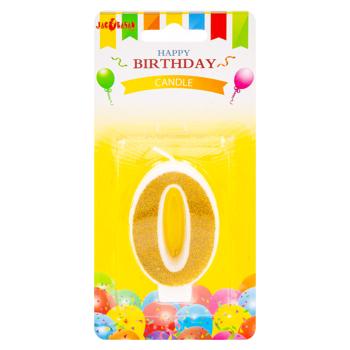 Luminare torta cifra 0 aur - cumpărați, prețuri pentru BONUS - foto 1