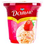 Десерт Dolce воздушный клубничный со взбитыми сливками 170г