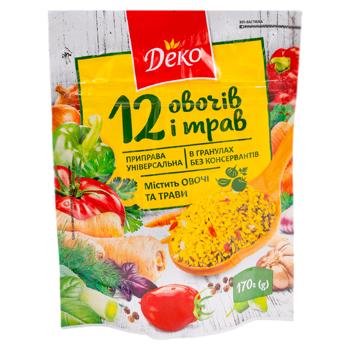 Condimente Deko 12 legume si ierburi in granule 170g - cumpărați, prețuri pentru BONUS - foto 1