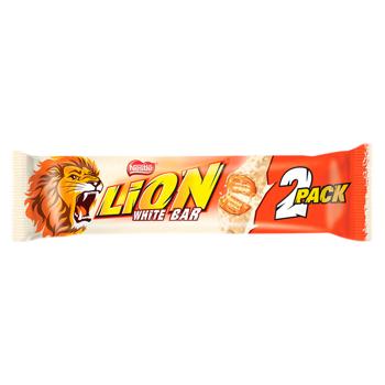 Батончик  Nestle® Lion® Duo в белом шоколаде 60г - купить, цены на BONUS - фото 1