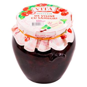 Варенье  Vita Вишня с косточкой 680г - купить, цены на BONUS - фото 1