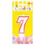 Luminare torta cifra 7