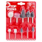 Шлифовальный набор Top Tools для дрели-шуруповерт 10шт