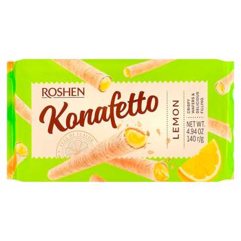 Tubusoare de vafe Roshen Konafetto lamiie 140g - cumpărați, prețuri pentru BONUS - foto 1