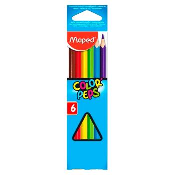Creioane colorate Maped /6 - cumpărați, prețuri pentru BONUS - foto 1