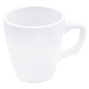 Cana ceramica alba cu puncte 410ml - cumpărați, prețuri pentru BONUS - foto 1