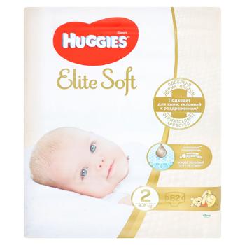 Scutece Huggies Elite Soft Mega nr.2 4-6kg 82buc - cumpărați, prețuri pentru BONUS - foto 1