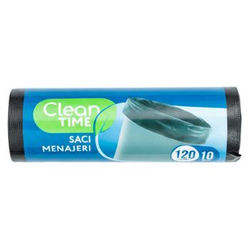 Мешки для мусора Clean Time 120л*10шт - купить, цены на BONUS - фото 1