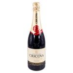 Вино игристое Cricova Prestige красное сладкое 0,75л