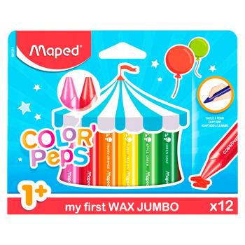 Creioane din ceara Maped Jumbo - купить, цены на BONUS - фото 1