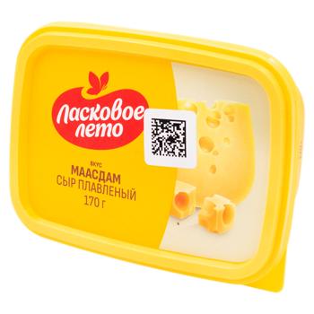 Cыр плавленый Ласковое Лето Маасдам 45% 170г - купить, цены на BONUS - фото 1