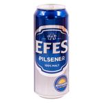 Пиво Efes Pilsner светлое 0,5л