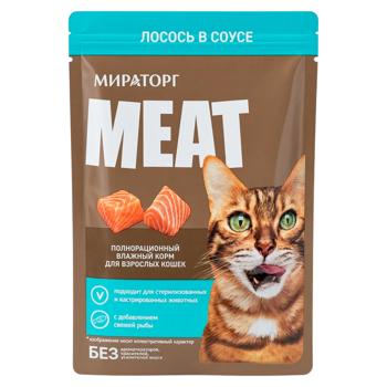 Hrana p/u pisici Miratorg Meat somon/sos 75g - cumpărați, prețuri pentru BONUS - foto 1