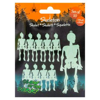 Suvenir de Halloween schelet suspendat 8buc 14,5cm - cumpărați, prețuri pentru BONUS - foto 1