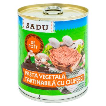 Паштет постный Sadu с грибами 200g - купить, цены на BONUS - фото 1