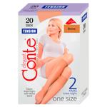 Ciorapi dame Conte 3/4 tension 20 2p bronz