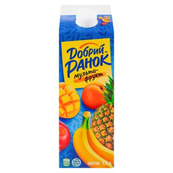 Нектар Добрий Ранок Мультифрукт 1.9л - купить, цены на BONUS - фото 1