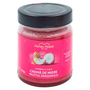 Miere crema Honey House cu fruct dragonului 250g - cumpărați, prețuri pentru BONUS - foto 1