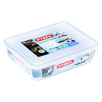 Форма для выпечки Pyrex Cook&Freeze с крышкой 22*17см - купить, цены на BONUS - фото 1