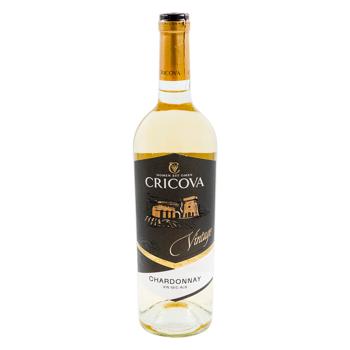 Вино Cricova Шардоне белое сухое 0,75л - купить, цены на BONUS - фото 1