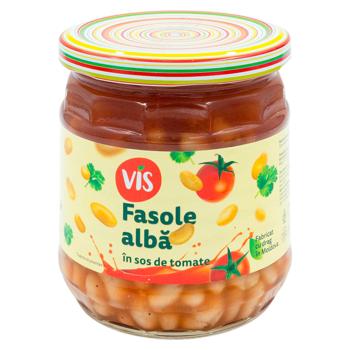 Fasole Vis alba in sos de tomate 410g - cumpărați, prețuri pentru BONUS - foto 1