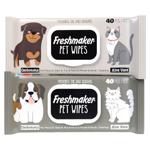 Servetele Freshmaker Pet Wipes capac 40buc
