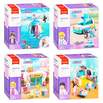 Set Constructiv Clinica veterinara 117 piese cu inertie - купить, цены на BONUS - фото 1