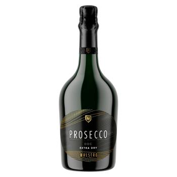 Вино игристое Maestro Prosecco Millestimato Extra Dry 0.75л - купить, цены на BONUS - фото 1