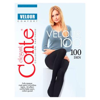 Colanti dame Conte Velour 100 nero 5 - cumpărați, prețuri pentru BONUS - foto 1