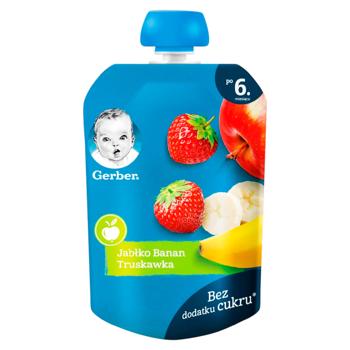 Piure Gerber Mar/banana/capsuna 80g - cumpărați, prețuri pentru BONUS - foto 1