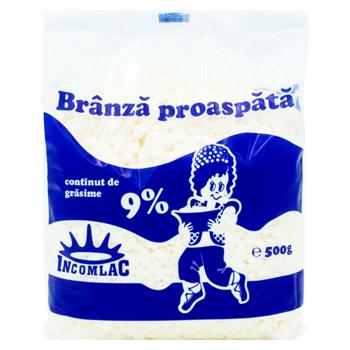 Branza de vaca Incomlac 9% 500g - cumpărați, prețuri pentru BONUS - foto 1
