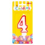 Luminare torta cifra 4