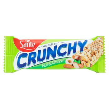 Батончик Sante Crunchy орехи и миндаль 35г - купить, цены на BONUS - фото 1