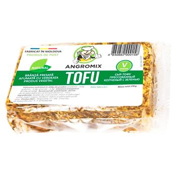 Branza tofu Angromix afumata cu verdeata 170g - cumpărați, prețuri pentru BONUS - foto 1