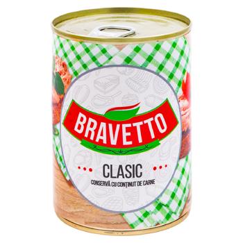 Conserva Bravetto Clasic cu carne 390g - cumpărați, prețuri pentru BONUS - foto 1