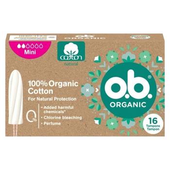 Тампоны O.B. Organic Mini 16шт - купить, цены на BONUS - фото 1