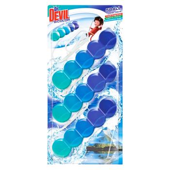 Odorizant WC Dr.Devil Bicolor 5 Ball 3*35g Polar aqua - cumpărați, prețuri pentru BONUS - foto 1