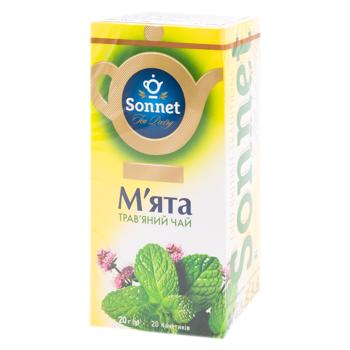 Чай травяной Sonnet Мята в пакетиках 1г*20шт - купить, цены на BONUS - фото 1