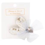 Agrafa p/u par inima cu paiete 161-9