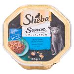 Hrana umeda Sheba cu ton in sos pentru pisici 85g