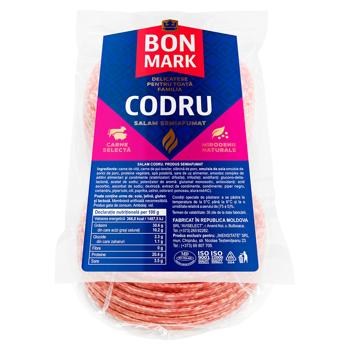 Колбаса Bonmark Codru Deosebit полукопченая нарезка - купить, цены на BONUS - фото 1