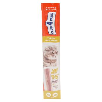 Baton din carne p-ru pisici Club4Paws 5g Curcan iepure - cumpărați, prețuri pentru BONUS - foto 1